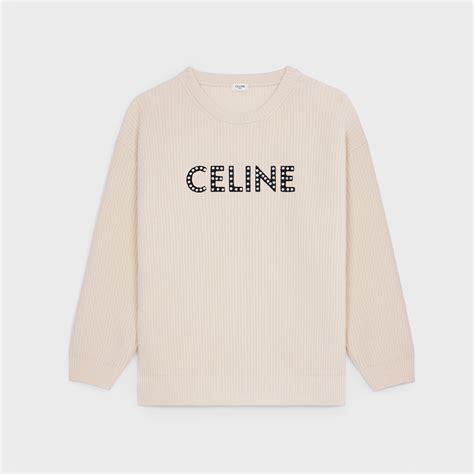 celine oversized sweater in wool|celine oversized sweater in ribbed wool.